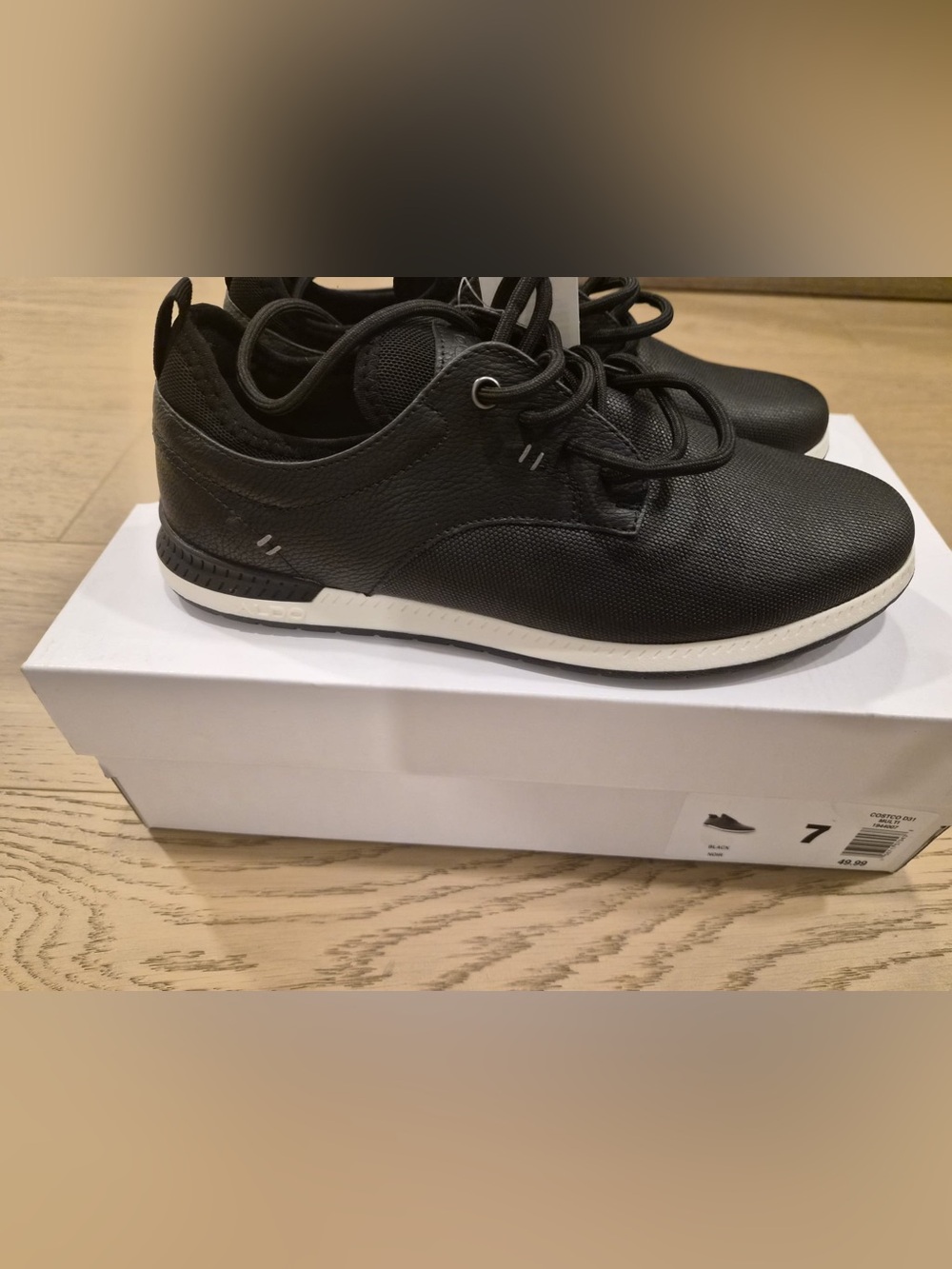 Aldo Men's Black Casual Lace-Up Sneakers